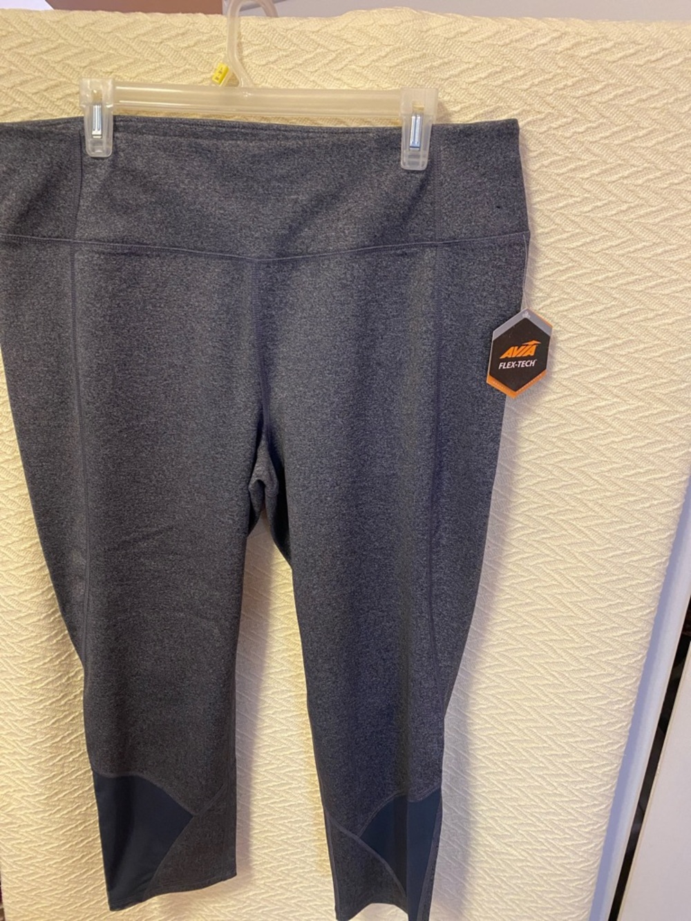 Avia Dark Gray Cropped Active Leggings